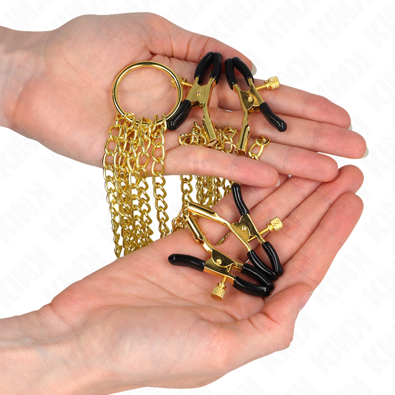 KINK - 4 ADJUSTABLE TALON AND CLITO CLIPS GOLD