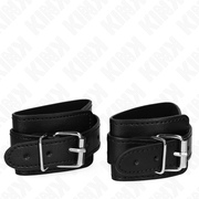 Black Dungeon Adjustable Locking Wristbands 21-28cm x 5.5cm