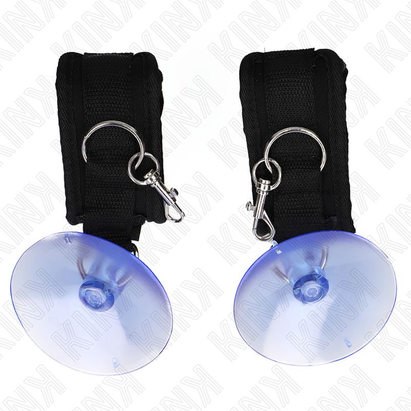 Black suction cup wrist rest 29-40 cm x 5 cm