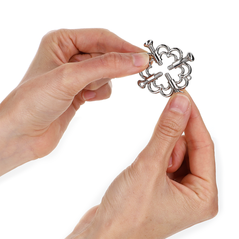 KINK - METAL FLOWER-SHAPED METELLE CLIPS