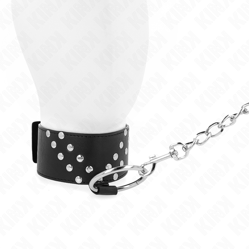 Necklace with belt 65 cm with adjustable v rivet 36-43 cm x 5 cm