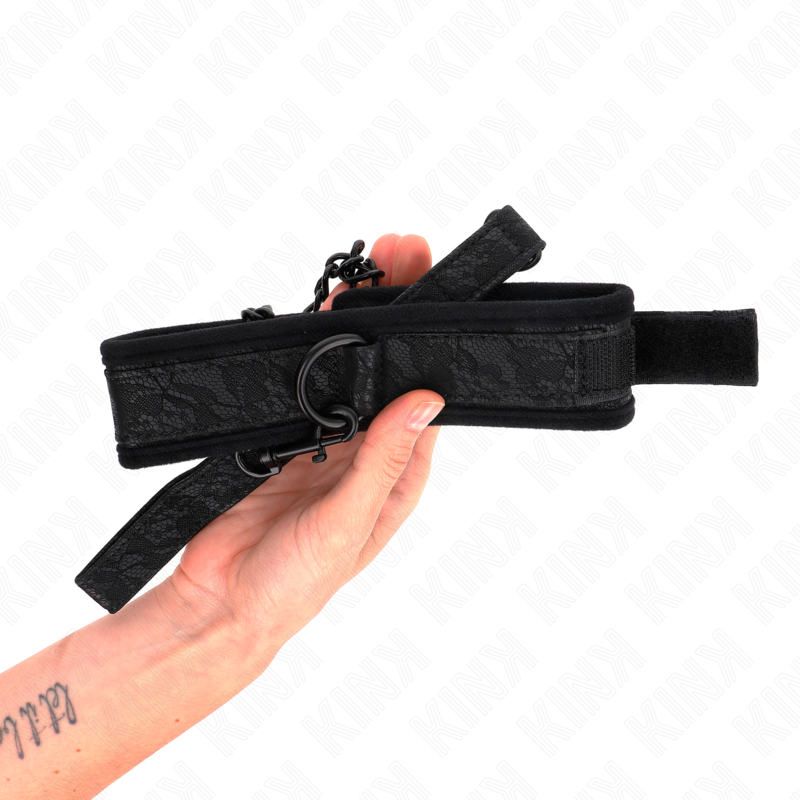 KINK - BASIC COLLAR WITH 77 CM LEASH, MODEL 5 ADJUSTABLE 34-54 CM X 5 CM