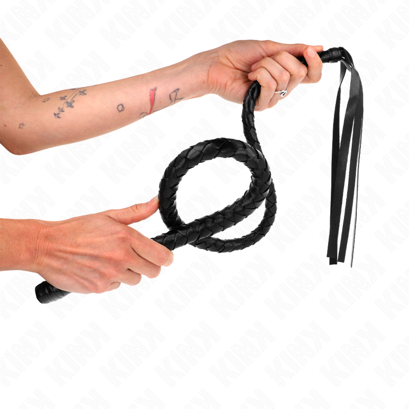 Long whip with balls 110 cm
