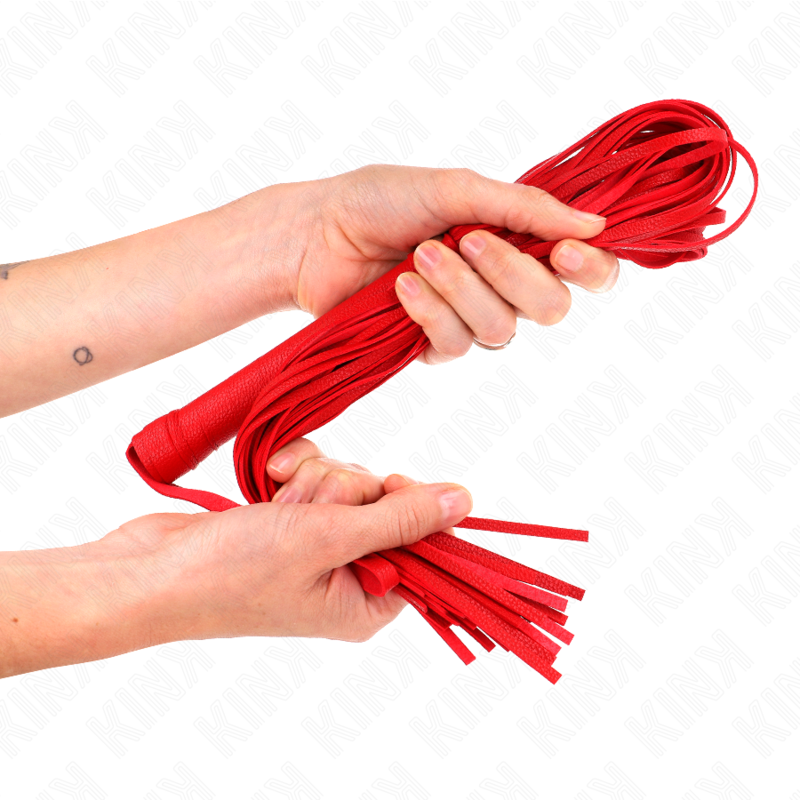 Red flexible PVC whip 70 cm