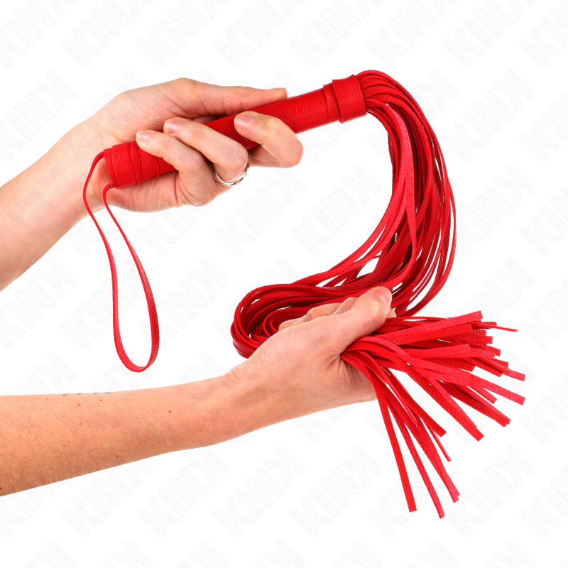Red flexible PVC whip 70 cm