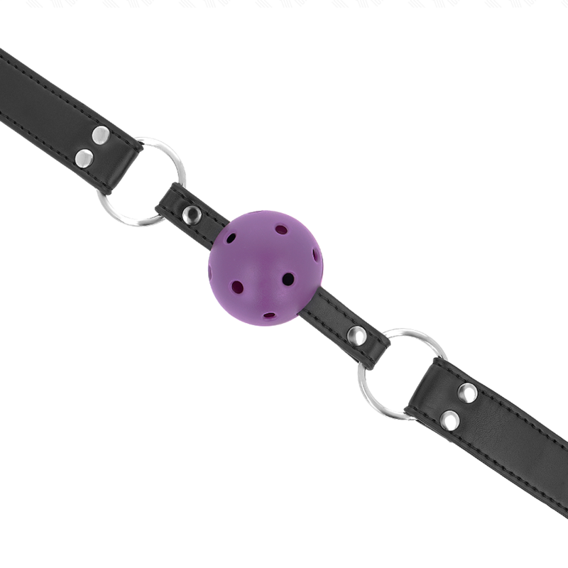 Breathable ball 4 cm bag with double purple rivet 62.5 x 2.5 cm adjustable 42-58 cm