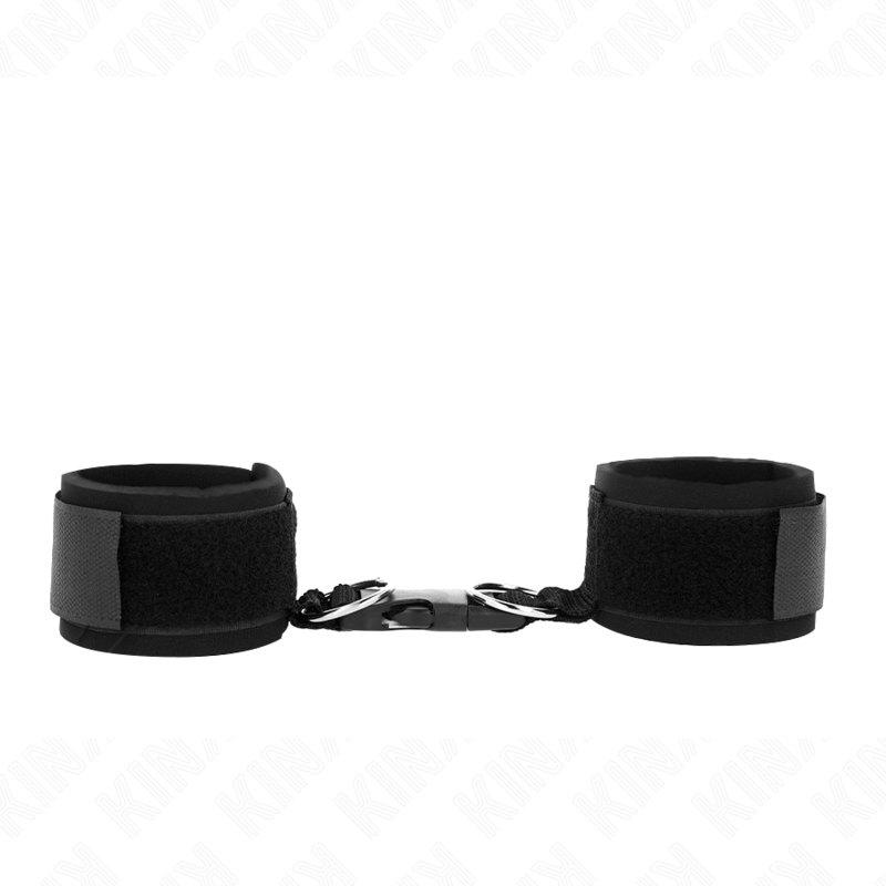 Black neoprene wrist support with buckles and straps, adjustable from 22 to 34 cm