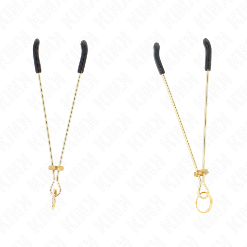 Fine gold nipple clips 7 cm