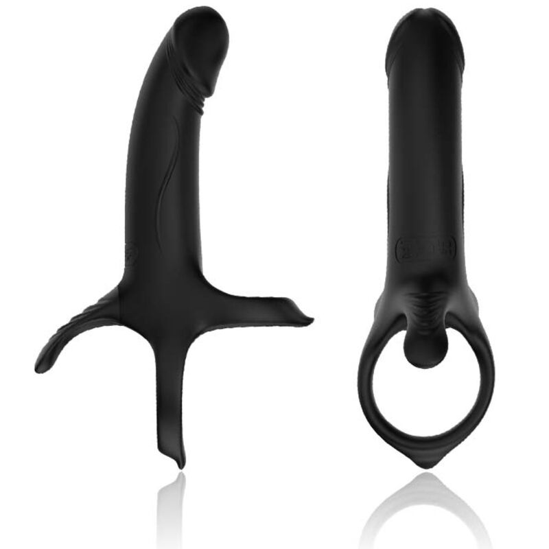 ARMONY - BLACK DILDO WITH RING AND VIBRATOR