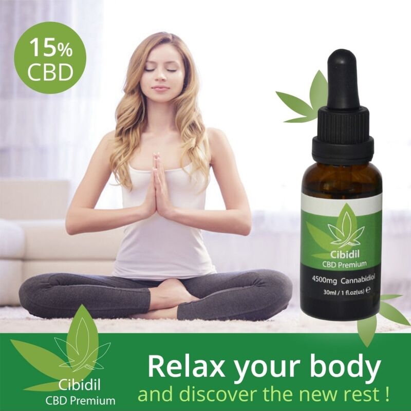 Cibidil relaxing CBD oil 15% 30 ml