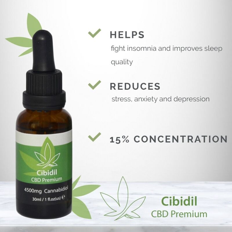 Cibidil relaxing CBD oil 15% 30 ml