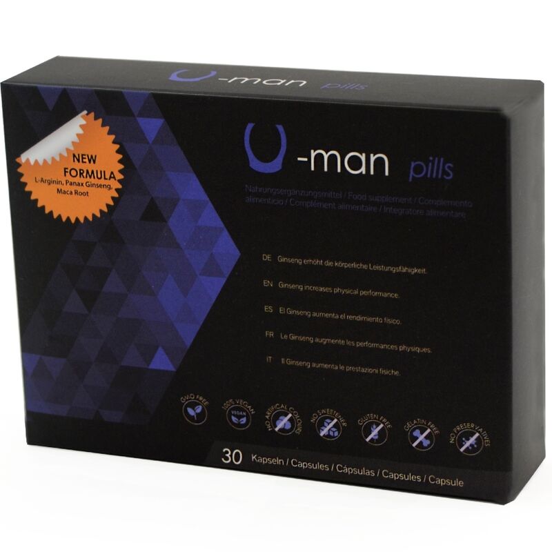 U-man increases penis size and sexual potency - 30 capsules