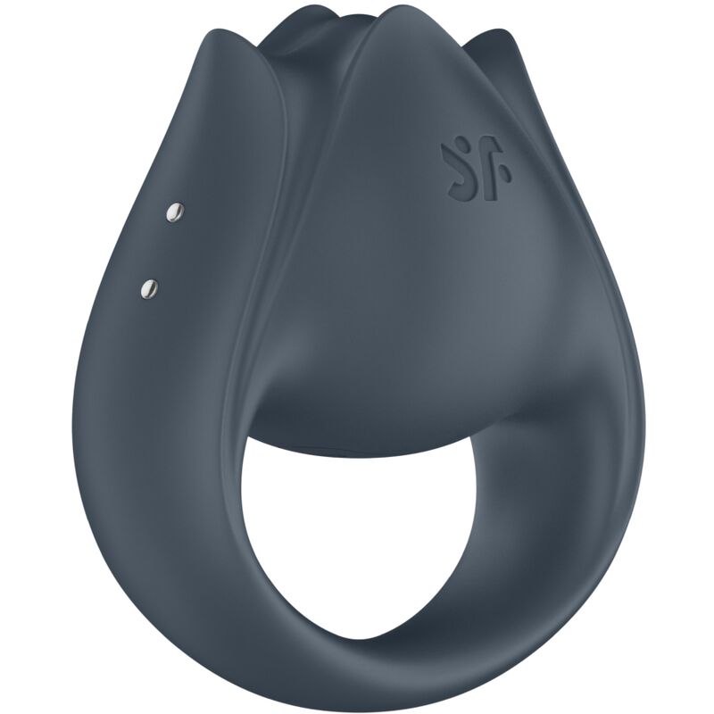 Perfect Pair 2 Multivibrator 2 in 1 Penis Ring and Finger Stimulator Grey