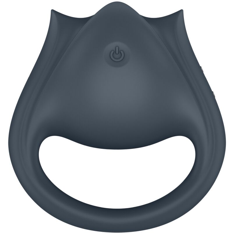 Perfect Pair 2 Multivibrator 2 in 1 Penis Ring and Finger Stimulator Grey