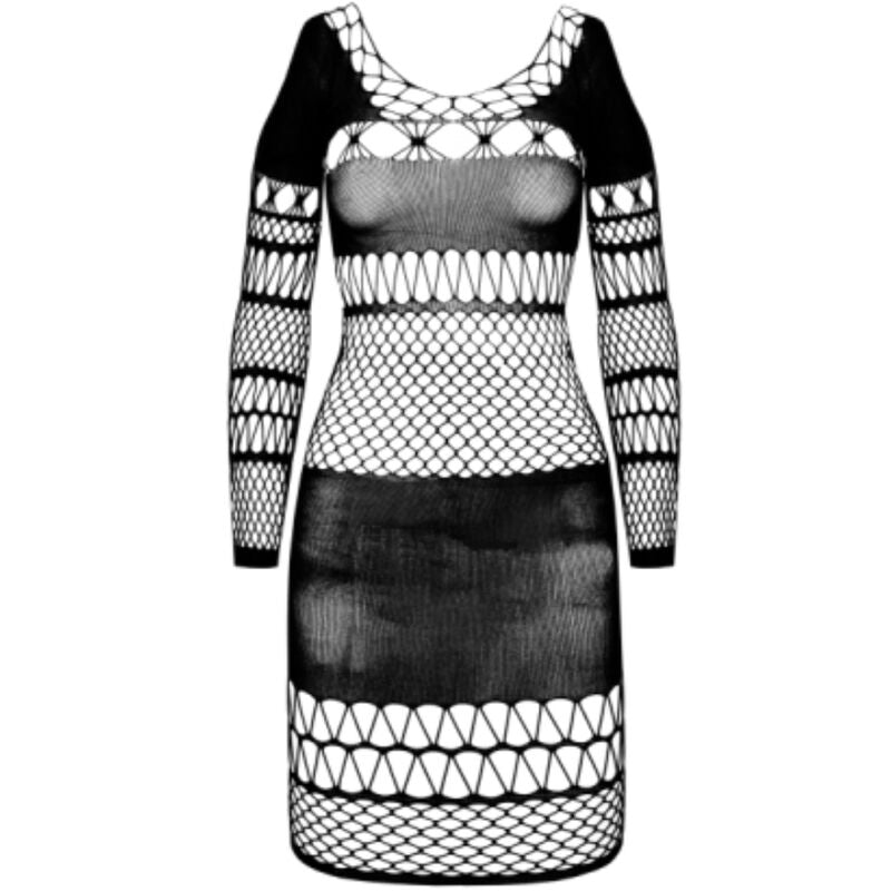 Bs 105 black bodystocking one size