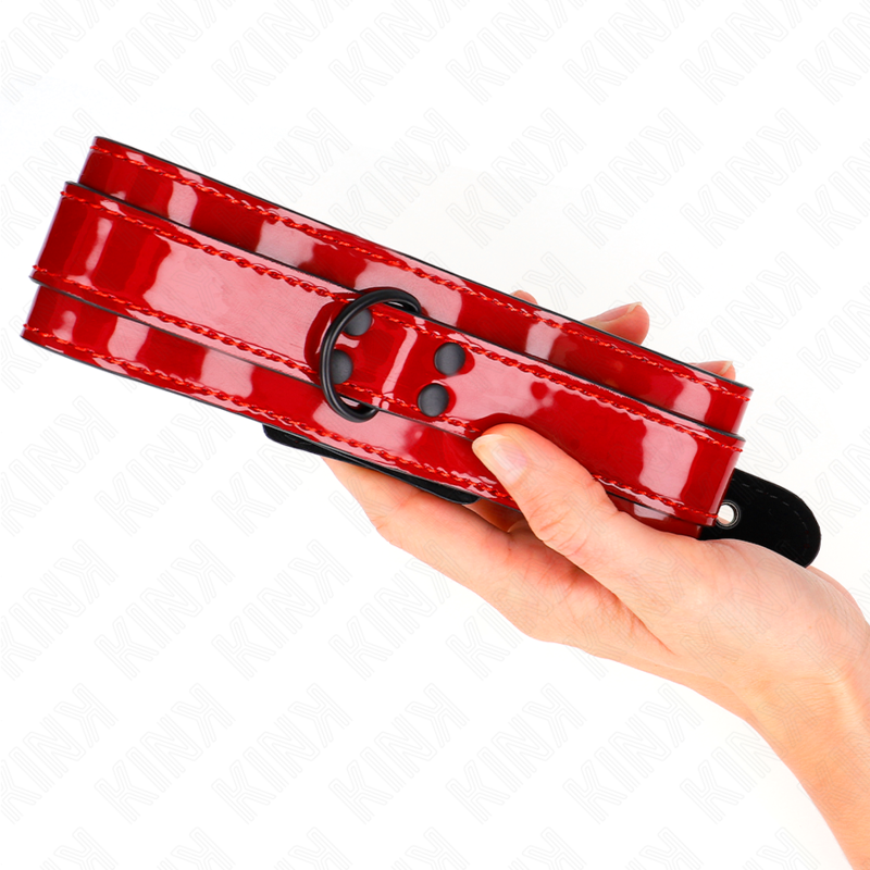 Adjustable wine red necklace 37.5-49.5 cm x 5 cm