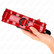 Adjustable wine red necklace 37.5-49.5 cm x 5 cm