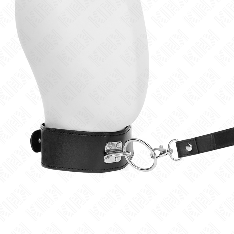 Studded leash 116 cm collar with leather strap 50 x 5 cm