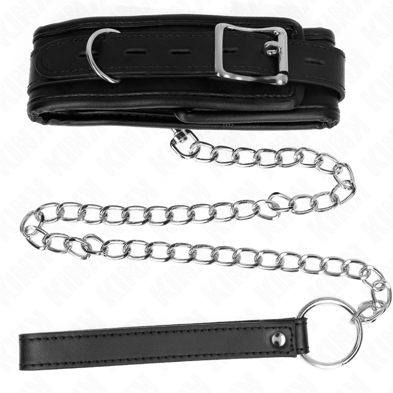 KINK - BASIC COLLAR WITH 65 CM LEASH, MODEL 1, 53 X 6 CM