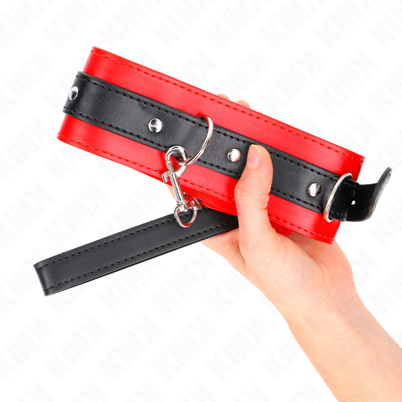 Necklace with belt 65 cm with red strap 54 x 4.5 cm