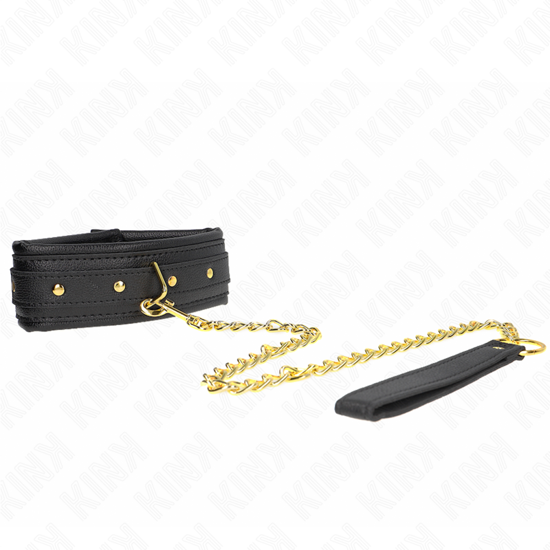 Necklace with imitation leather sponge bracelet model 1 adjustable 37-54 cm x 3 cm