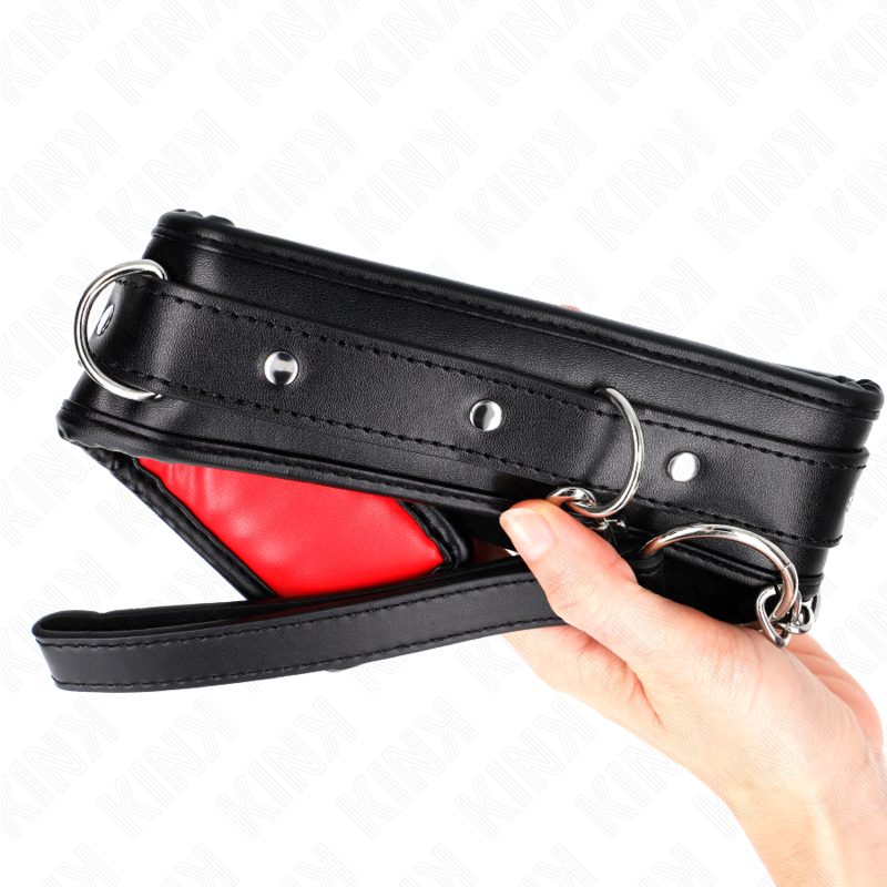 Necklace with imitation leather sponge strap model 3 adjustable 37-54 cm x 3 cm