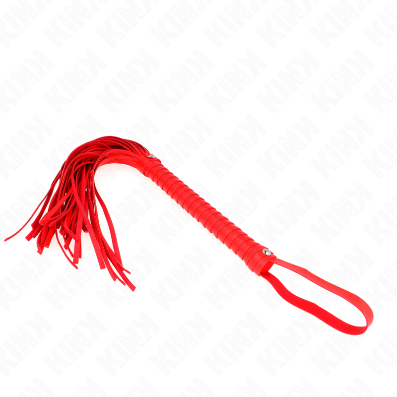 Red textured handle whisk 48.5 cm