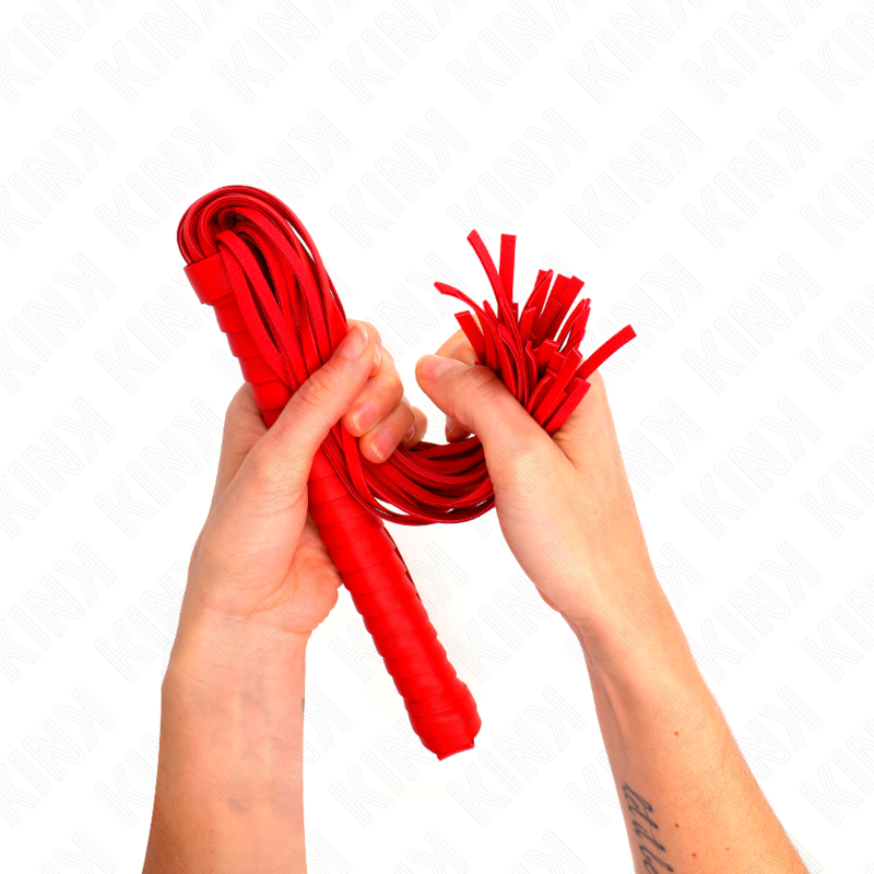 Red textured handle whisk 48.5 cm