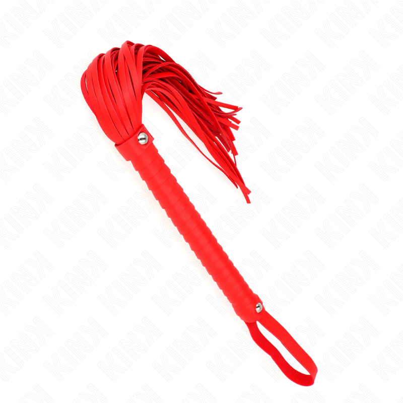 Red textured handle whisk 48.5 cm