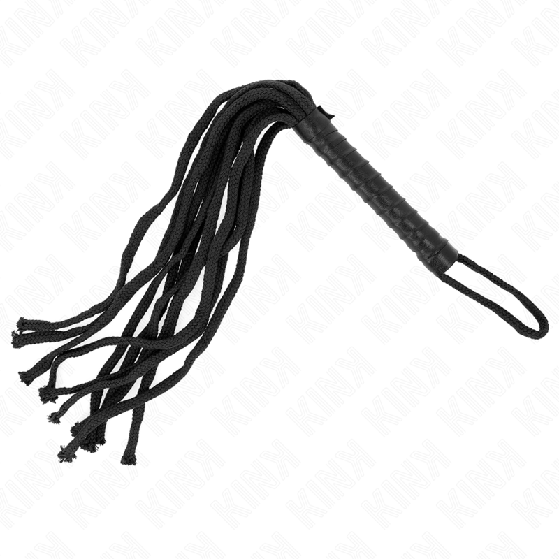 Black rope whip 56 cm