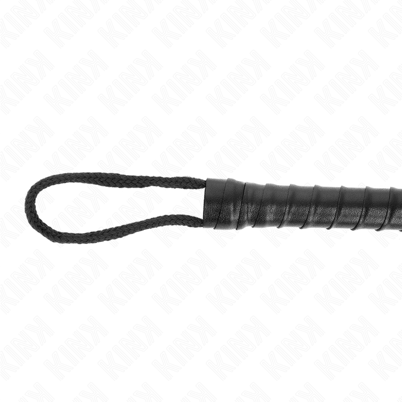 Fouet BDSM Corde Tressée 56 cm Poignée Ergonomique - Kink