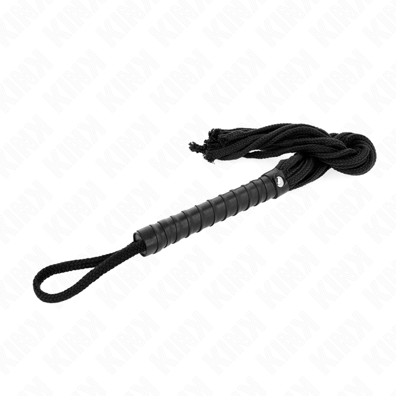 Black rope whip 56 cm