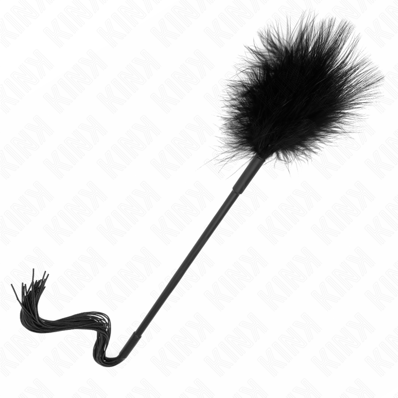 KINK - Silicone whip with feathers for tickling 47 cm