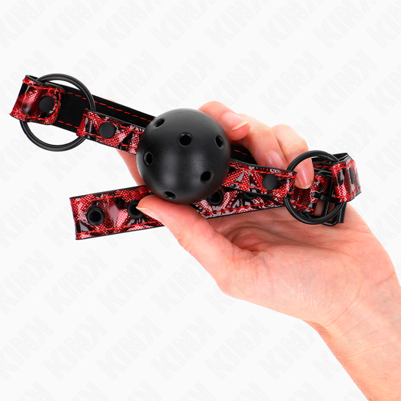 Diamond pattern ball 4.5 cm gag model 2 64.5 cm adjustable 42-60 cm