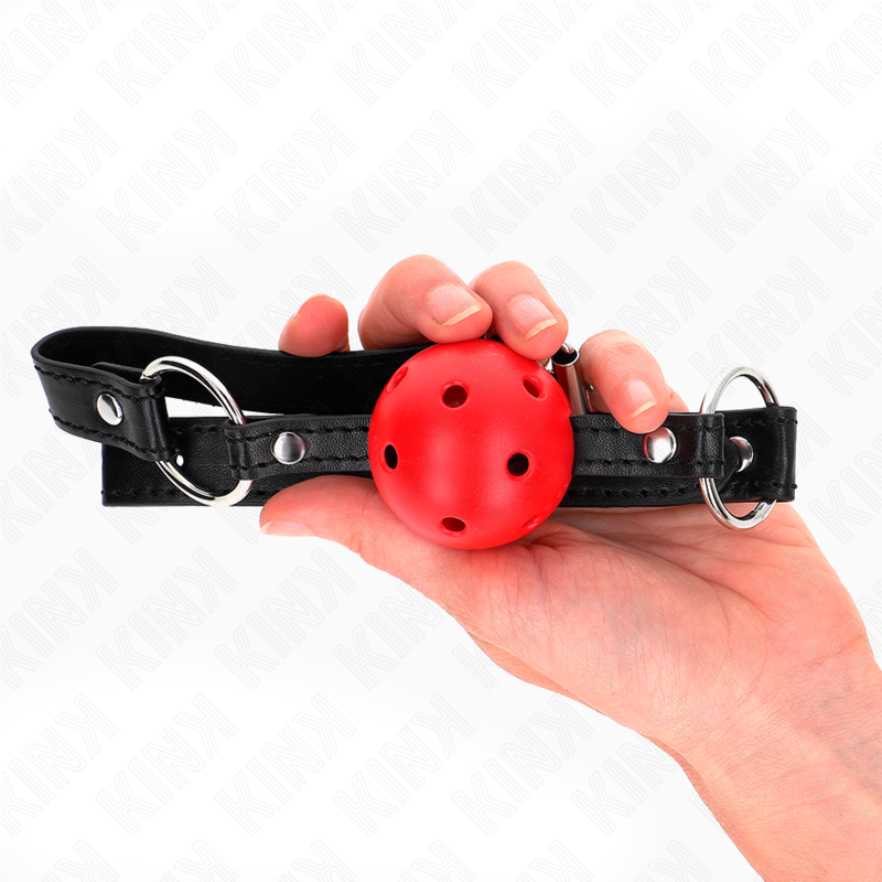 KINK - HARD HOLLOW RED BALL 4.5 CM GAG MODEL 1 63.5 X 2 CM