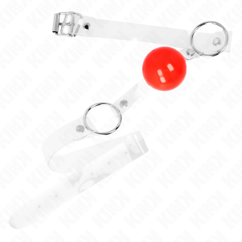 Red transparent PVC ball 4 cm adjustable bag