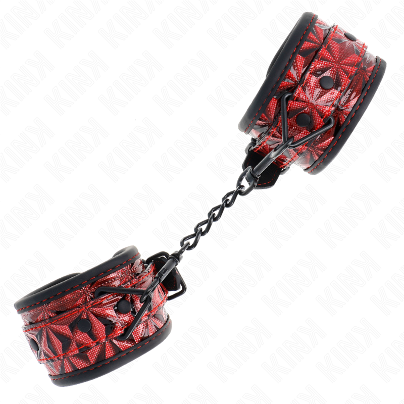 Dark Red Diamond Pattern Wrist Rest Adjustable 17-26cm x 5.5cm