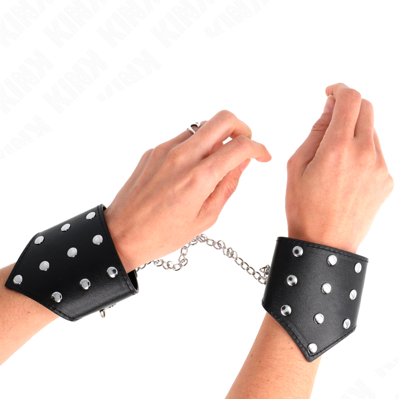 Black dot style bracelets with adjustable chain 17-23 cm x 8.5 cm