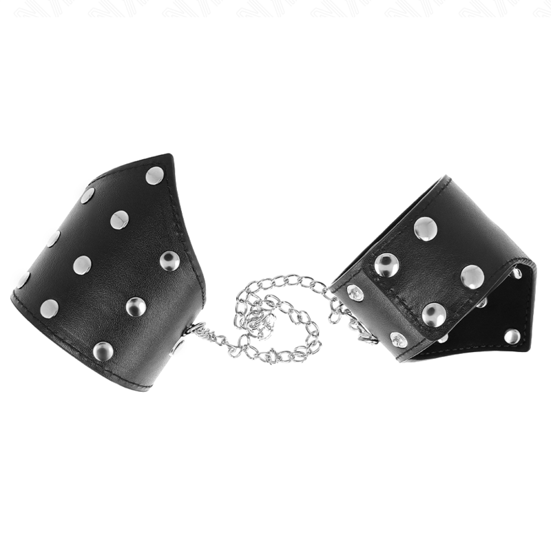 Black dot style bracelets with adjustable chain 17-23 cm x 8.5 cm