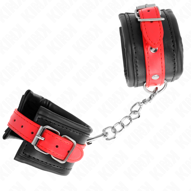 Black wrist support with adjustable red belt 17-28 cm x 6 cm