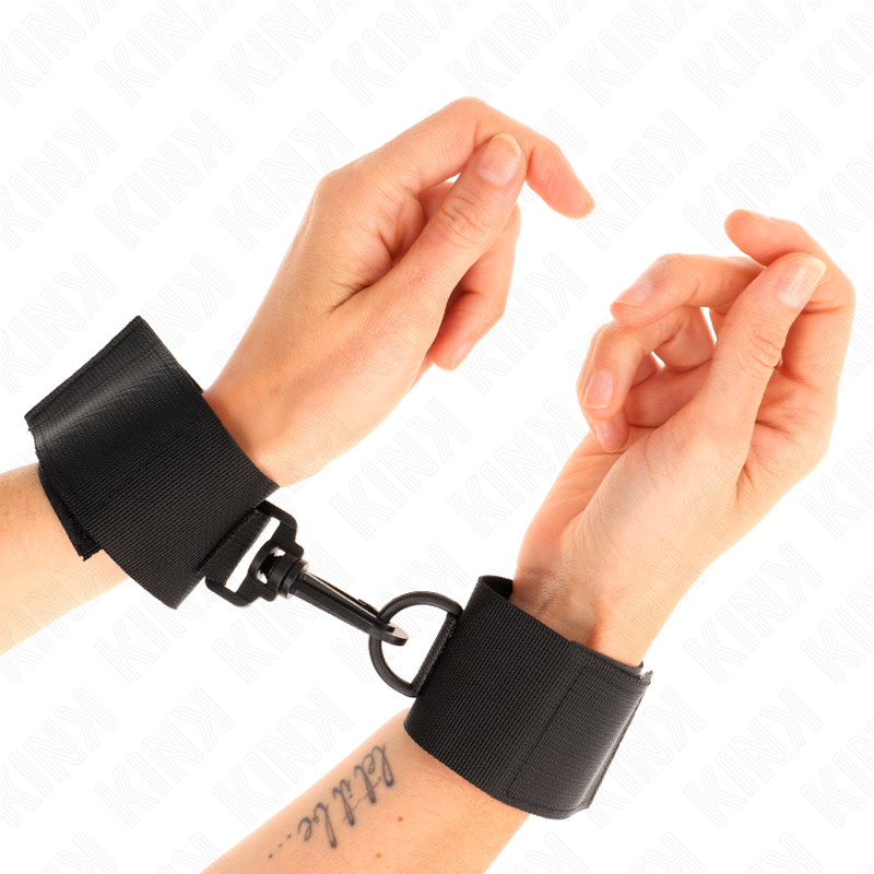 Black nylon wristbands