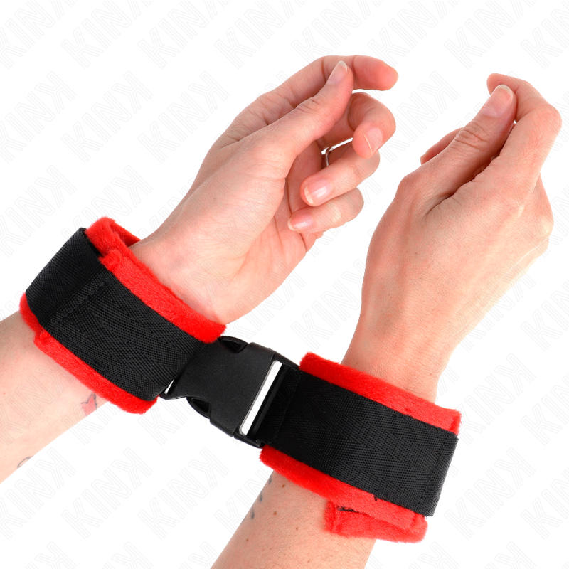 Black Nylon Hook and Loop Wrist Braces Model 1 Adjustable 25-35cm x 6cm