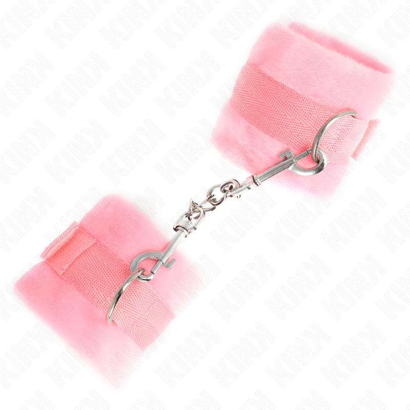 KINK - BEGINNER PINK FUR CUFFS 30 X 7 CM
