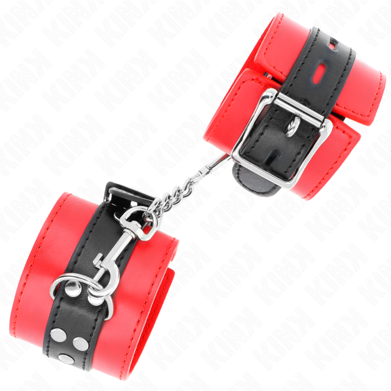 Red wrist support with adjustable black belt 17-28 cm x 6 cm