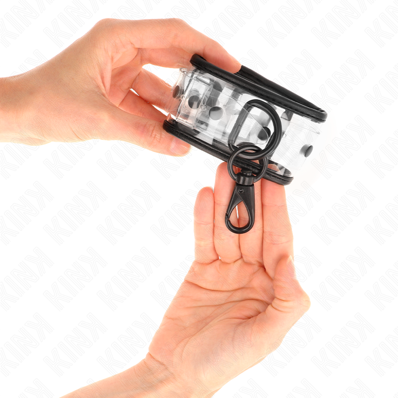 Adjustable transparent cuffs 18-30 cm x 5.5 cm