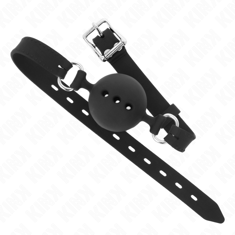 Fully silicone stick 55 x 2 cm with 4.5 cm ball size m black adjustable 35-51 cm