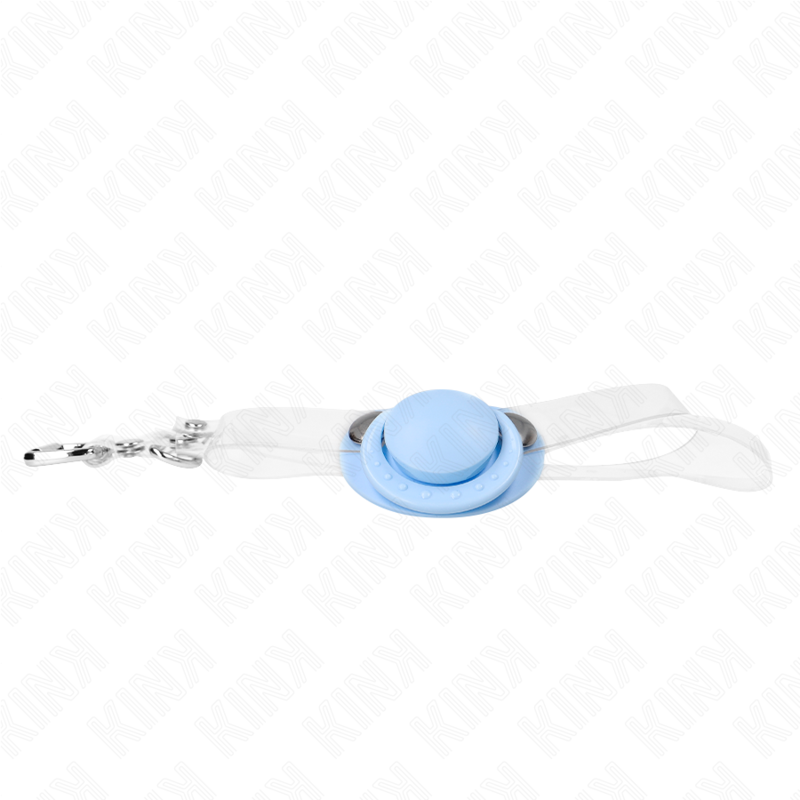 Light blue lollipop gag 5.5 x 4 cm adjustable 43-60 cm