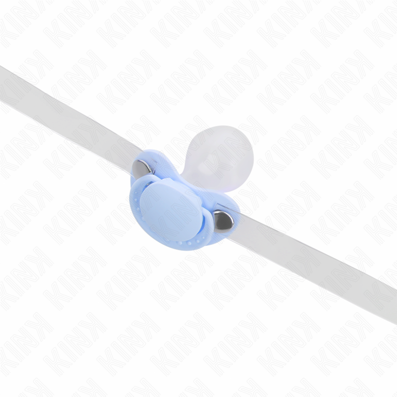 KINK - GAG IN THE SHAPE OF A LIGHT BLUE LOLLIPOP 5.5 x 4 CM ADJUSTABLE 43-60 CM