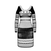 Bs 105 white bodystocking one size