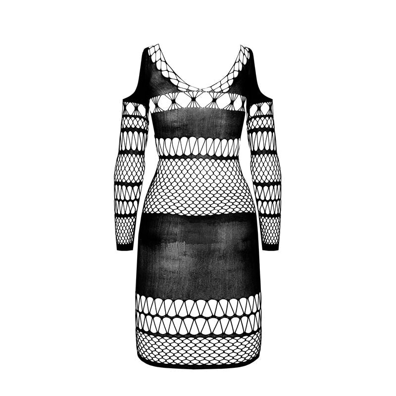 Bs 105 black bodystocking one size